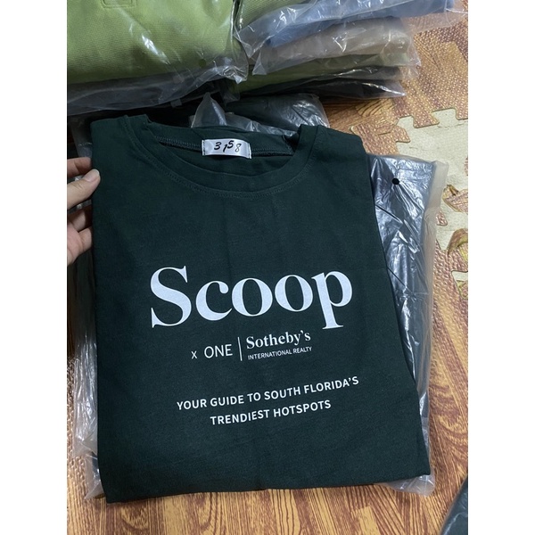 Áo thun chữ Scoop - thun 3158 tay lỡ