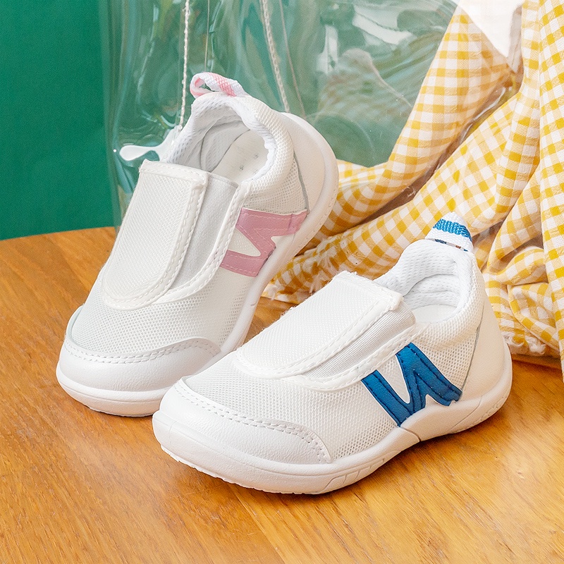 Cheerful Mario Sandal Tập khóa dán Đi Cho Bé Chống Trơn Thoáng Khí Đế Mềm