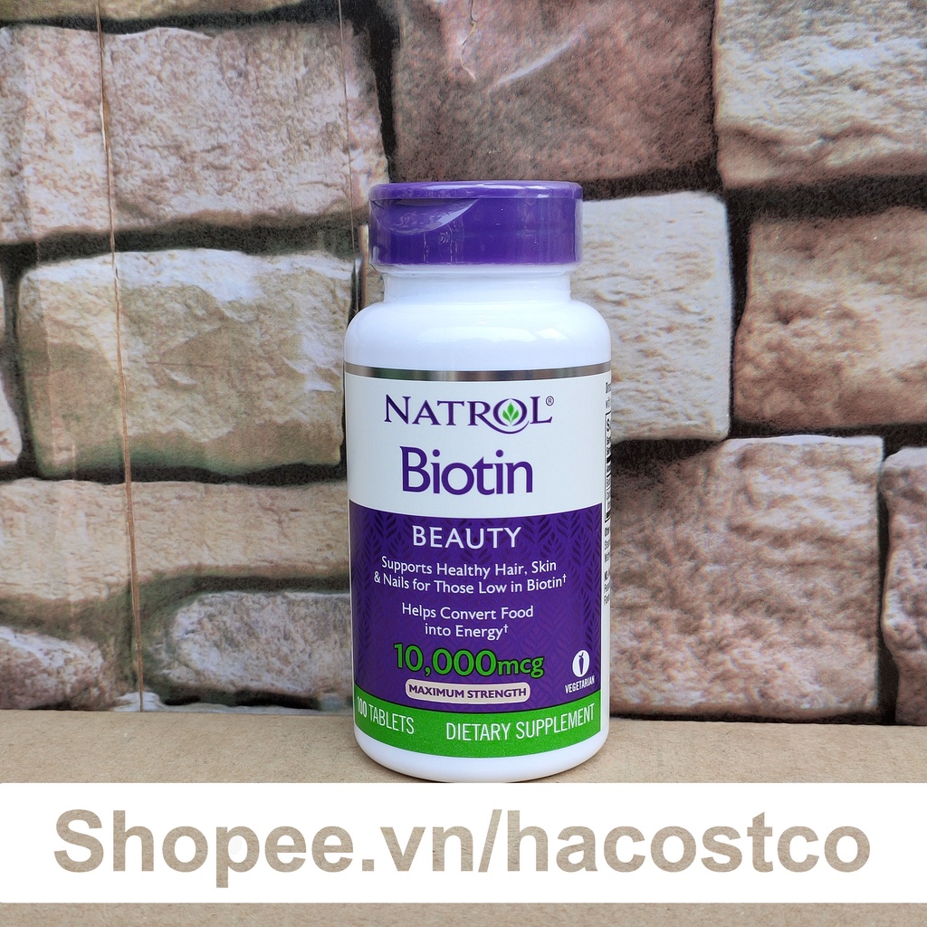 Biotin 10000 Mcg 100 Viên Của Mỹ Biotin 10.000 mcg