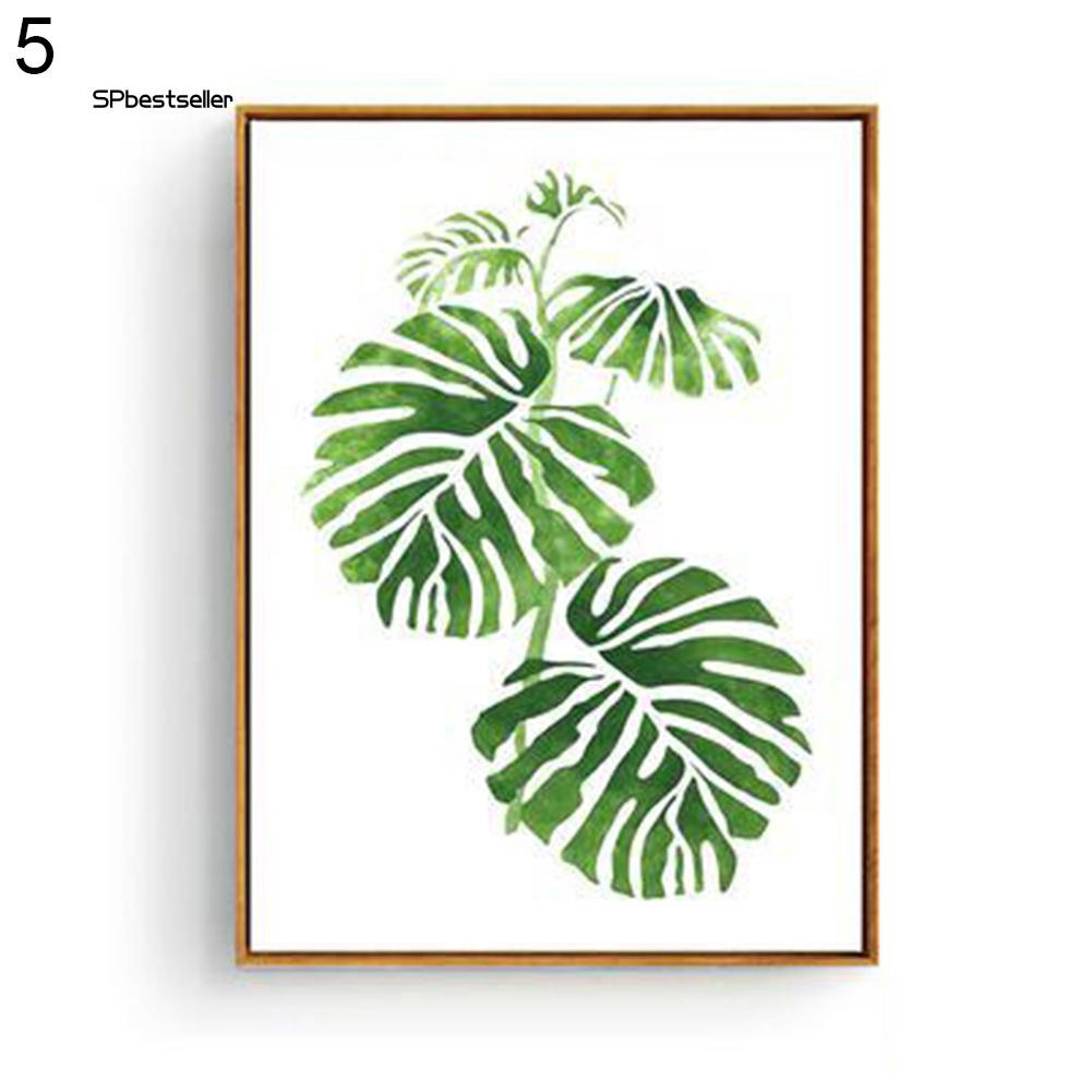Tranh vải canvas hình lá cây trang trí nội thất độc đáo