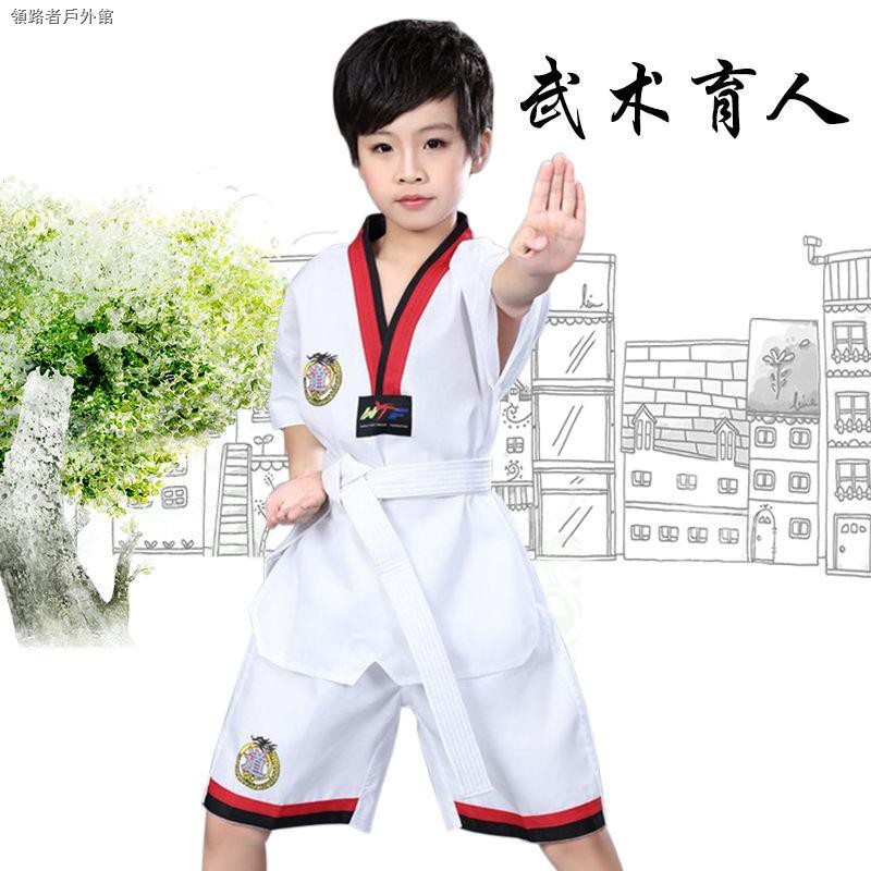 Bộ Đồ Tập Võ Taekwondo Tay Dài Chất Liệu Cotton Dành Cho Người Lớn Và Trẻ Em