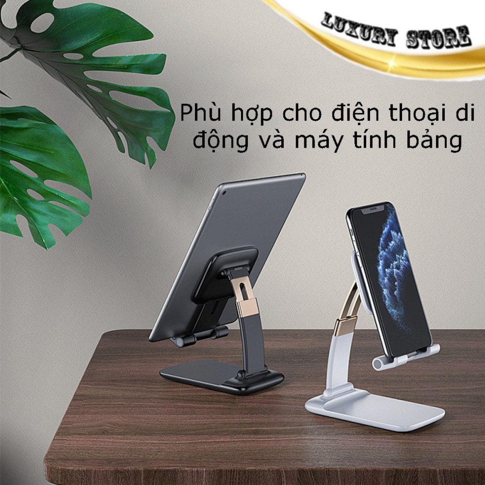 Giá đỡ Ipad/điện thoại/máy tính bảng để bàn gấp gọn. Hàng cao cấp chắc chắn, độ hoàn thiện cao