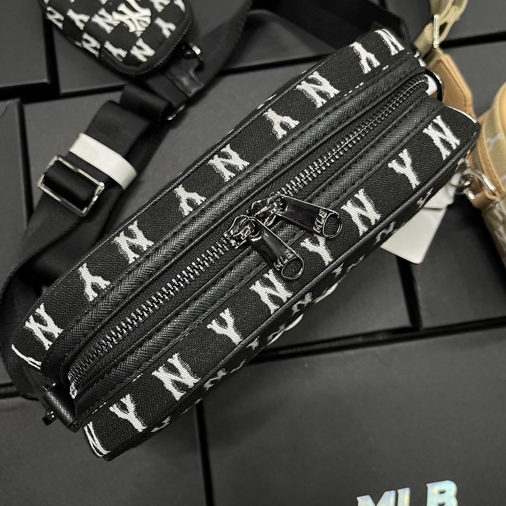 ✅ [ FELIX CHUẨN 1:1] Túi đeo chéo MLB Monogram New York Yankees Black - các mã 3ACRM012N 50BKS | 3ACRM012N 50BGD