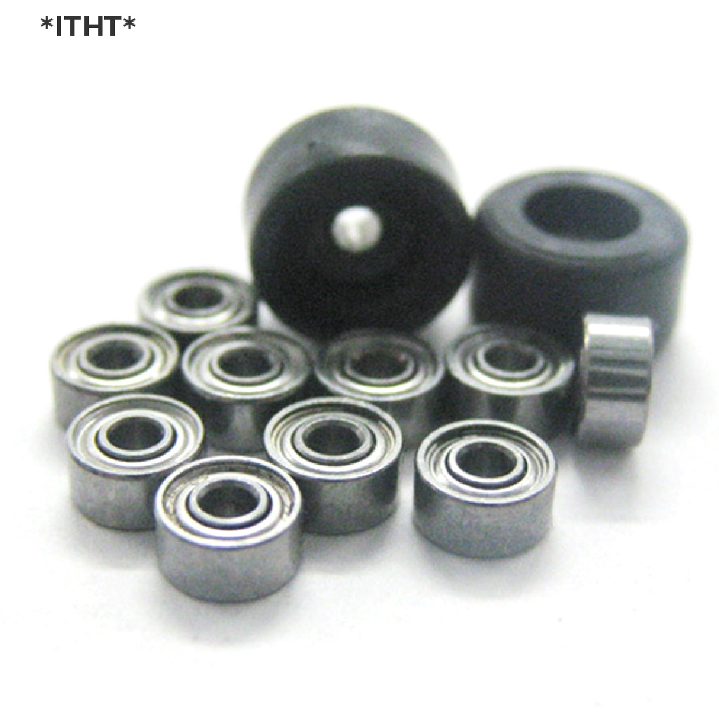 Bộ 4 Bánh Xe Bằng PU + Kim Loại CNC Dành Cho Ván Trượt Ngón Tay