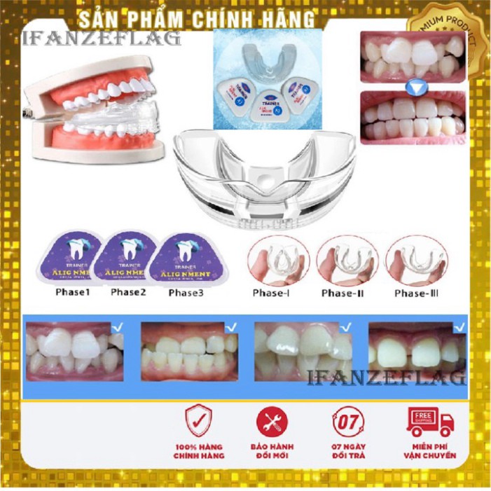 :ẻ niềng A2 - Bộ Dụng Cụ Niềng Răng Tại Nhà - Niềng răng trong suốt ( 3 giai đoạn )