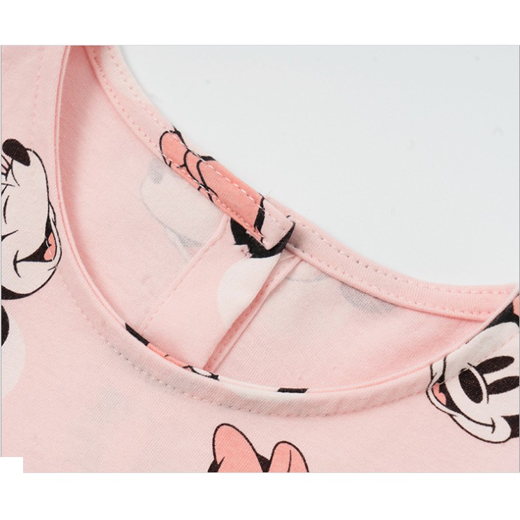 Váy dài tay họa tiết mickey hãng malwee dành cho bé