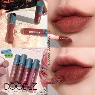 [Màu 22-25] Son kem lì Romand Vintage Filter Zero Velvet Tint 2021