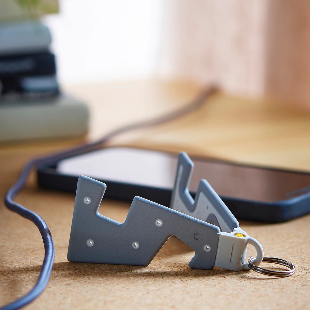 Móc Khóa IKEA 2 Trong 1 Kiêm Giá Đỡ Điện Thoại Siêu Nhỏ Gọn Tiện Lợi