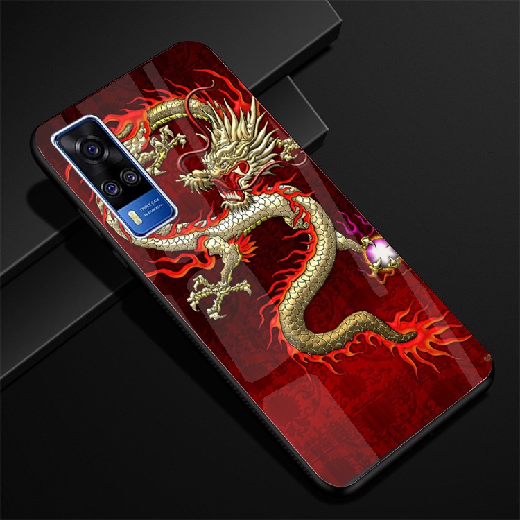 Ốp Lưng Kính VIVO Y51 2020,Y53s ,Y72 5G Hình in 3D sáng bóng cao cấp