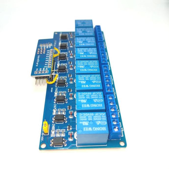 Mô Đun Rơ Le 8ch I2c Sda Scl 8channel 5v I2c Pcf8574t Arduino