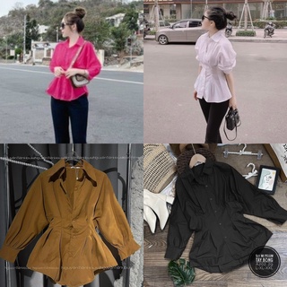 Sơ mi bigsize 50 đến 90kg (m/l/xl/xxl)( áo kiểu nữ bigsize)(sơ mi công sở bigsize)(sp011210)