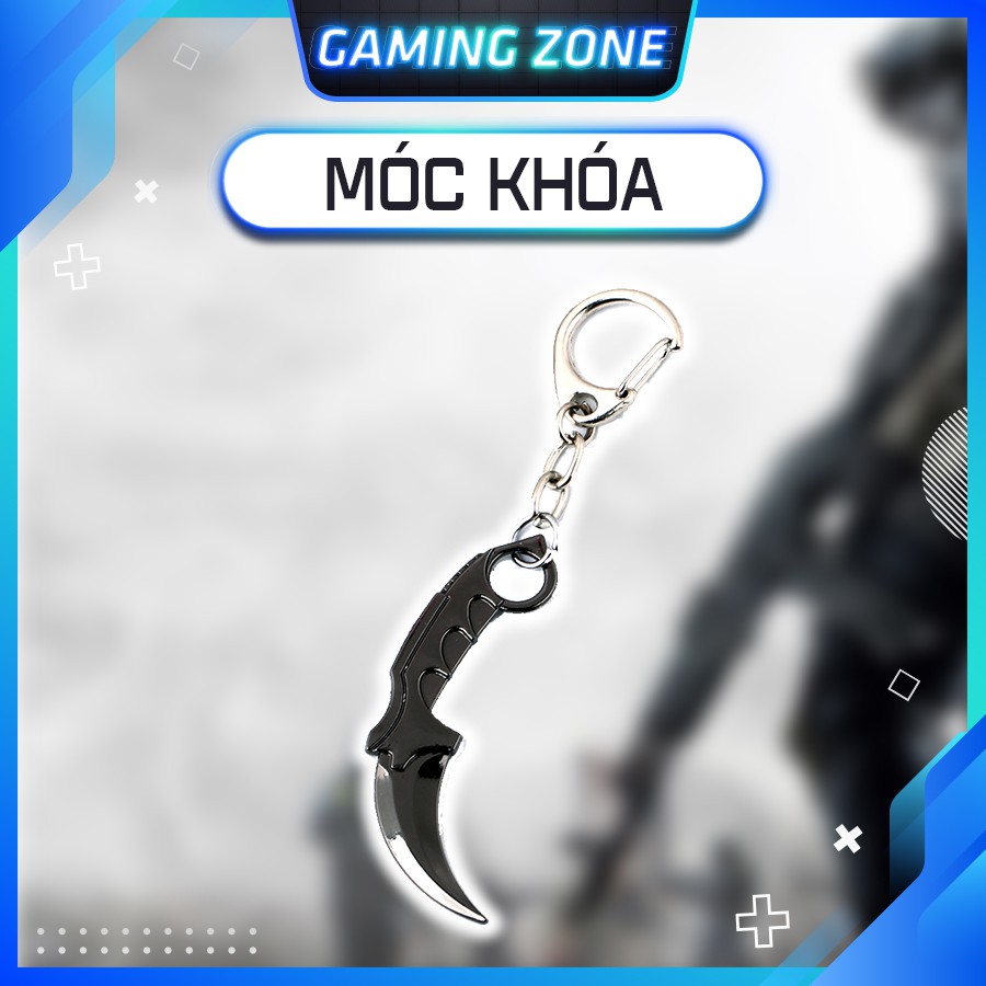 Móc khóa CSGO hình M9 Bayonet / Karambit - Hợp kim không gỉ - Sơn tĩnh điện cực bền