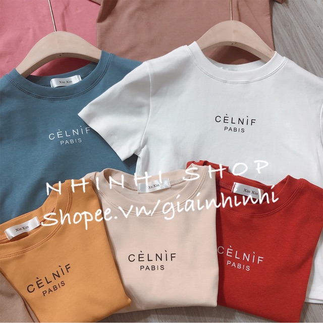 Áo phông xin xin dáng ngắn in chữ ngực, Áo thun Crop form ôm cổ tròn ngắn tay XX163- NhiNhiShop
