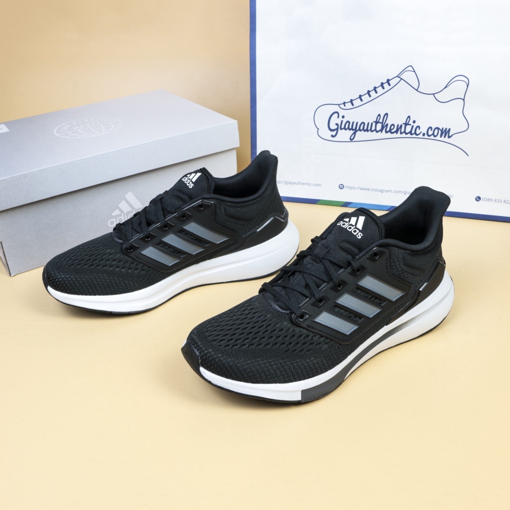 Giày Adidas nam EQ21 Run H00512 Đen