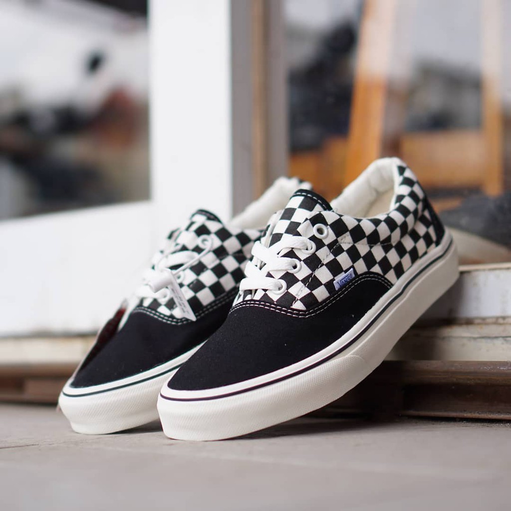 Giày Thể Thao Vans Era 95 Dx Anaheim Màu Trắng Đen Chất Lượng Cao