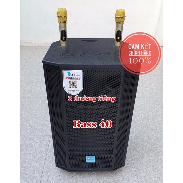 Loa kéo có Reverb AZPro 1508 bass 40 - 3 đường tiếng chuẩn chính hãng