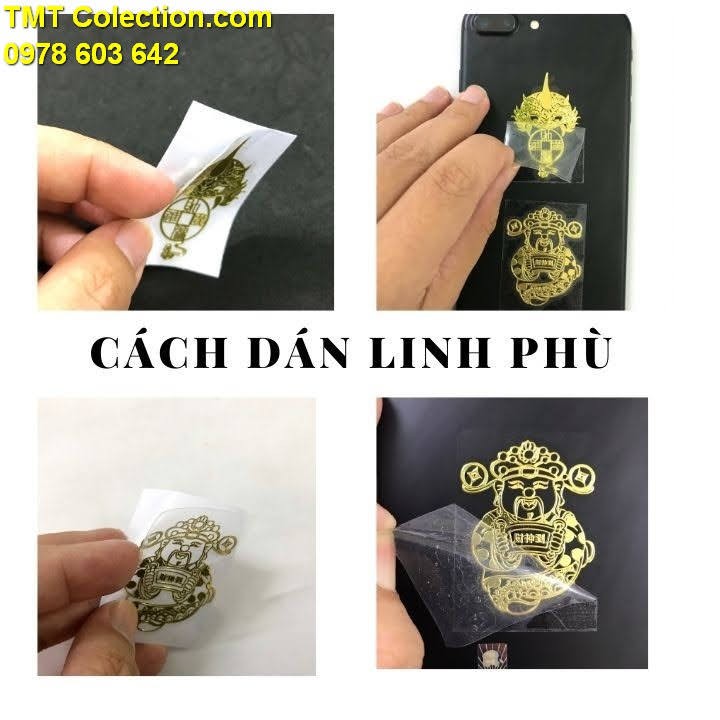 Combo 4 linh phù mua may bán đắt, chuyển vận 12 con giáp, tiền vô như nước, thần tài giữ của, chất liệu Giấy - SP005366