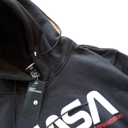 Áo Hoodie In Chữ Nasa X H & M Phong Cách Mỹ