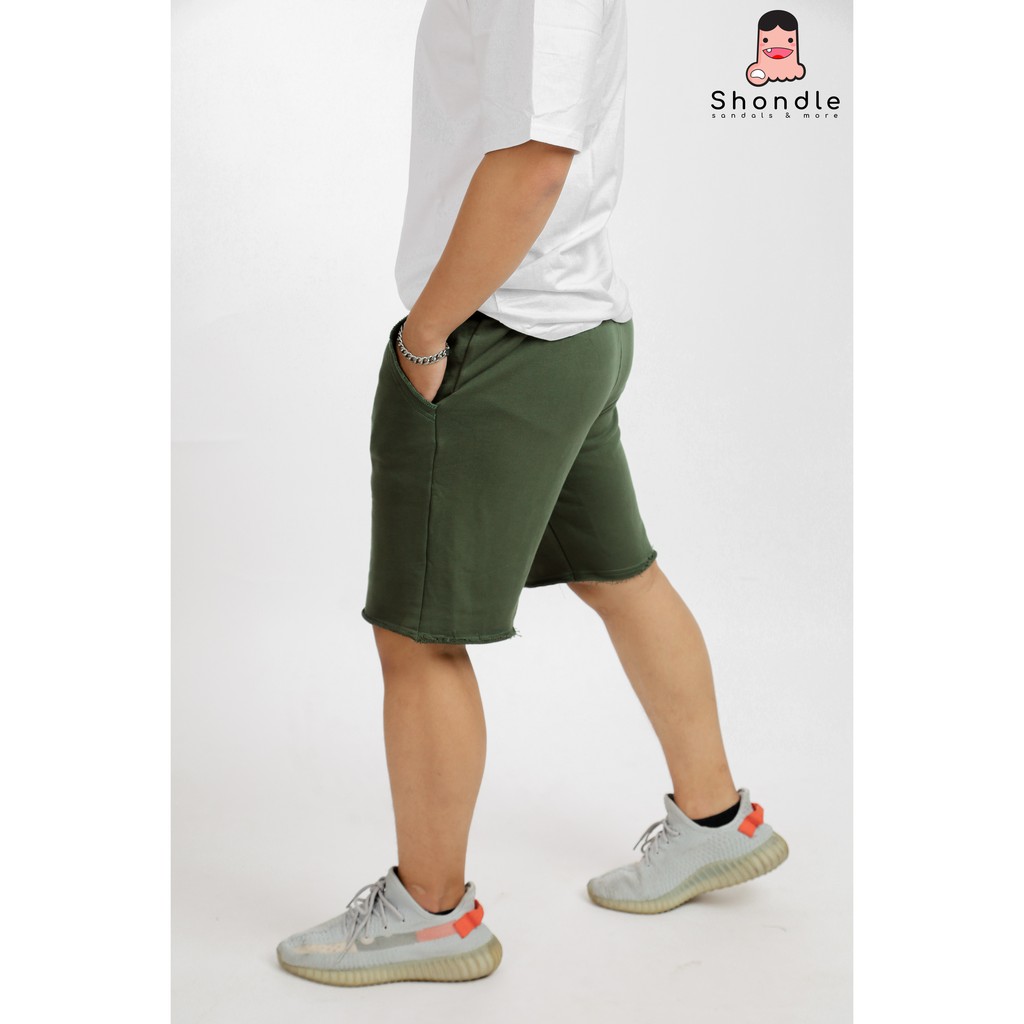 Quần short nỉ SHONDLE cao cấp Chân Cua phong cách unisex QSCC-001