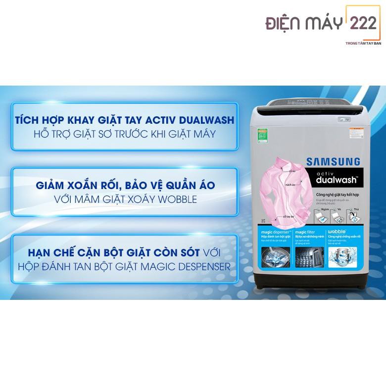 [Freeship HN] Máy giặt Samsung 8.5 kg WA85J5712SG/SV chính hãng