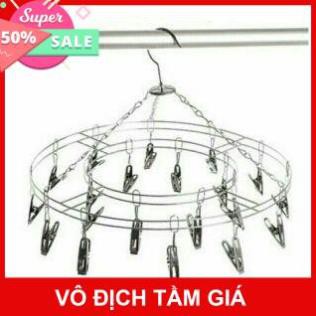 Móc dù tròn inox treo quần áo trẻ em | BigBuy360 - bigbuy360.vn