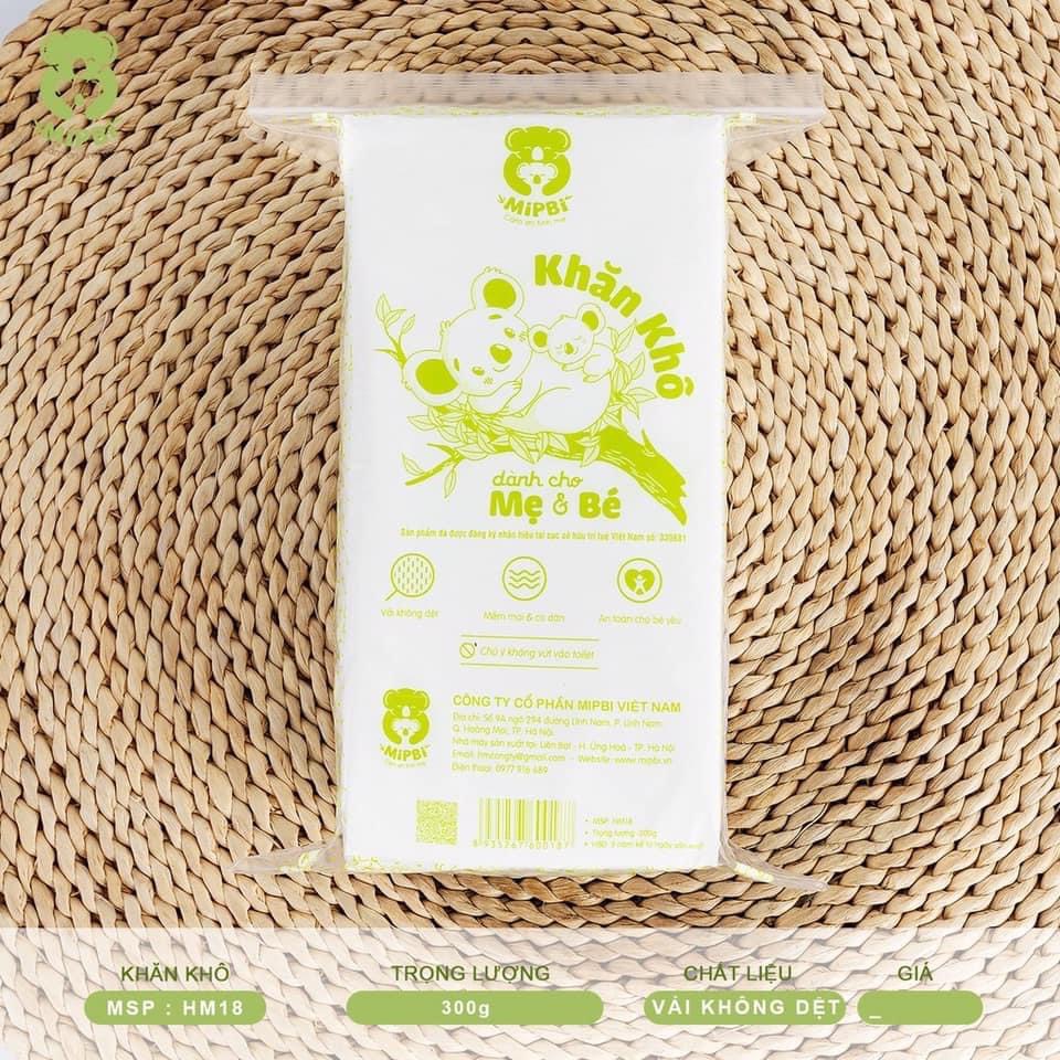 Khăn vải khô đa năng Mipbi 300g siêu mềm, an toàn cho cả gia đình