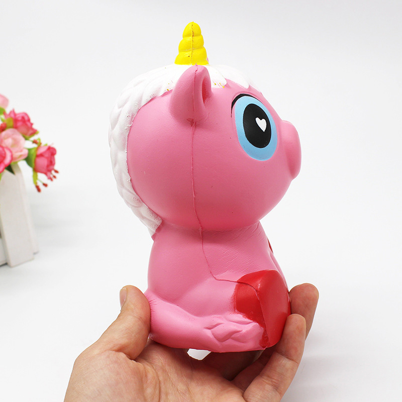 Đồ Chơi Xốp Squishy Giảm Stress Hình Kỳ Lân Dễ Thương Cho Bé