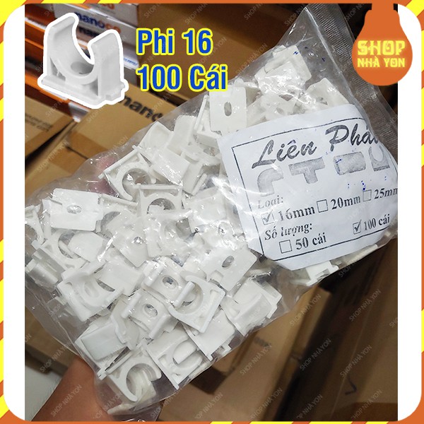 Giá sỉ 100 kẹp đỡ ống phi 16