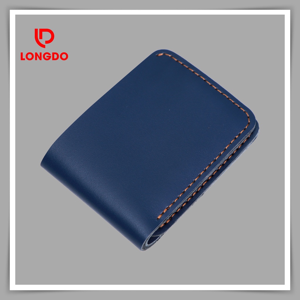 Ví da nam mini cao cấp da bò thật - Bảo hành 5 năm - Hàng chính hãng thương hiệu Longdo Leather - B03