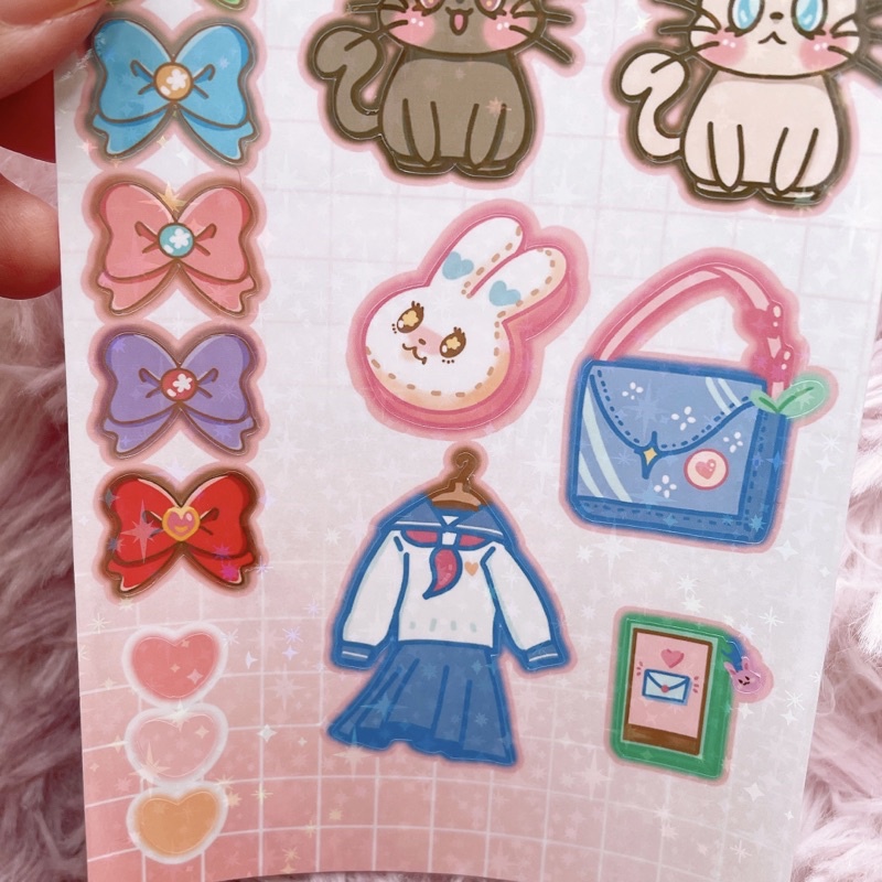 Meimei Sticker - Set sticker Sailor Cutie trang trí sổ bullet journal laptop điện thoại