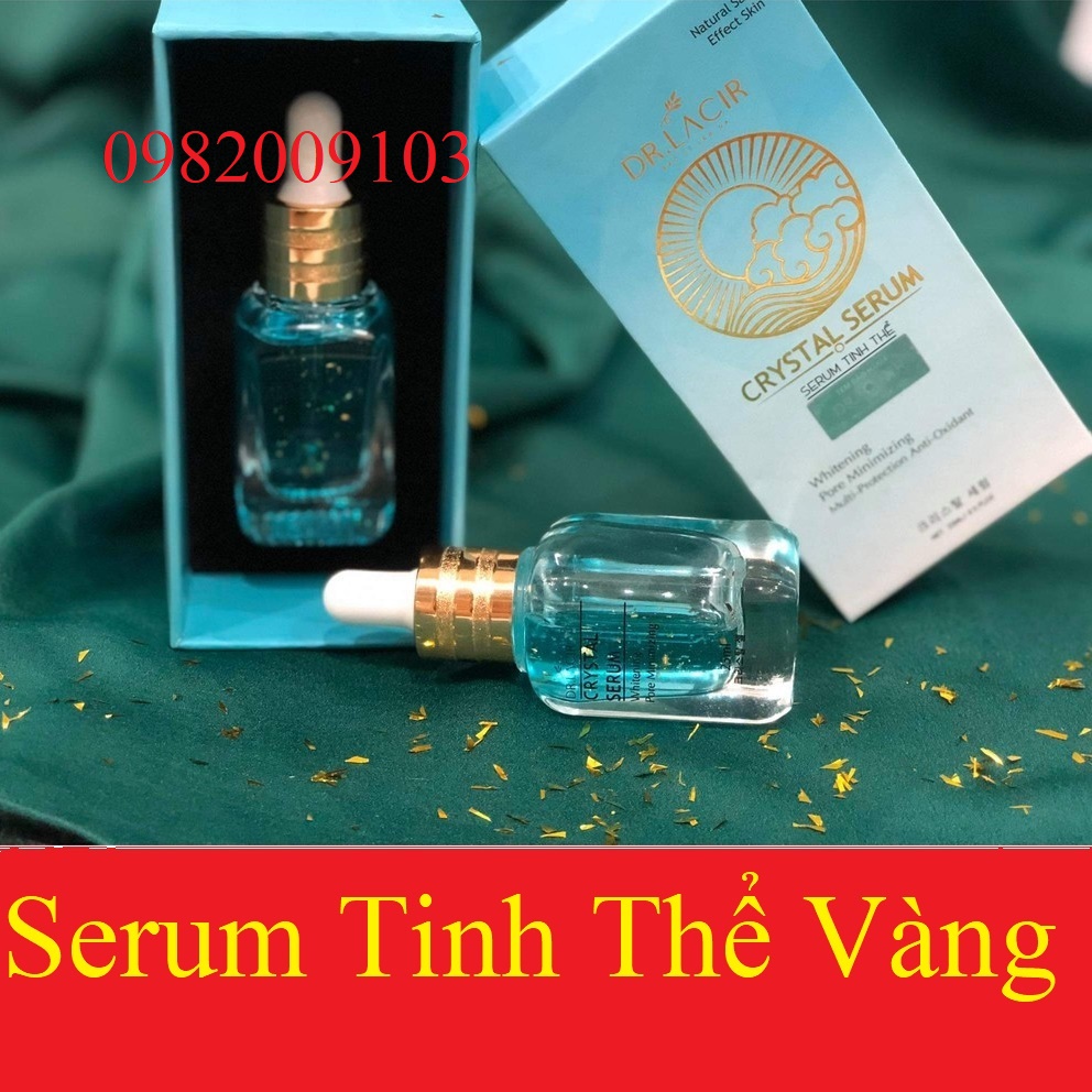 Crystal Serum Tinh Thể Vàng 24K Drlacir Size Nhỏ 25ml dr lacir,dưỡng trắng da,tăng sinh collagen,giảm nếp nhăn