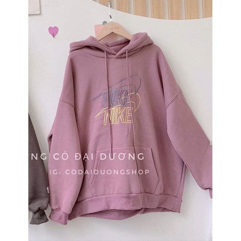 áo hoodie nỉ bông in ngực, áo hôdie nỉ to rộng