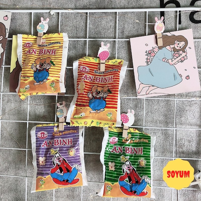 Mì tôm trẻ em an bình, ăn vặt Soyum vừa ngon vừa rẻ