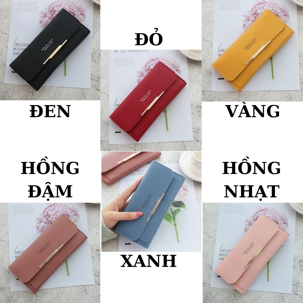 [Mã FAMARAL2 giảm 10k đơn từ 50k] Ví nữ cầm tay đẹp cao cấp nhiều ngăn dáng dài đựng tiền 7K STORE V08
