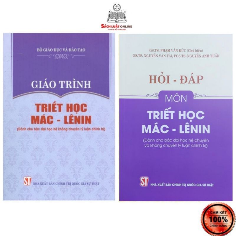 Sách Combo Giáo trình triết học Mác Lênin và Hỏi đáp triết học Mác Lênin (Dành cho bậc đại học không chuyên LLCT) | BigBuy360 - bigbuy360.vn