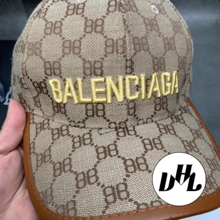 Mũ Lưỡi Trai BB Thêu Balenciagga Viền Da Full Tem Cao Cấp Nam Nữ