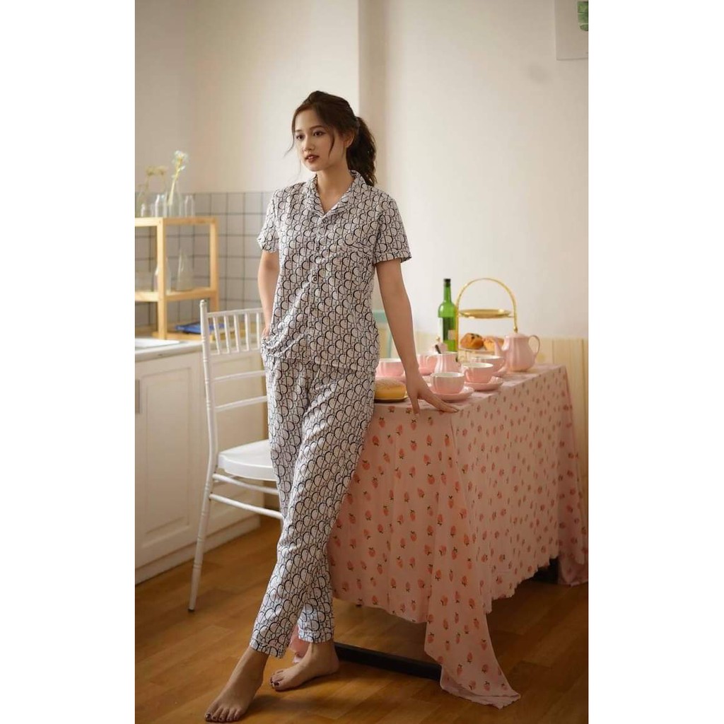 Bộ Pizama áo cộc quần dài (Ib chọn mẫu)