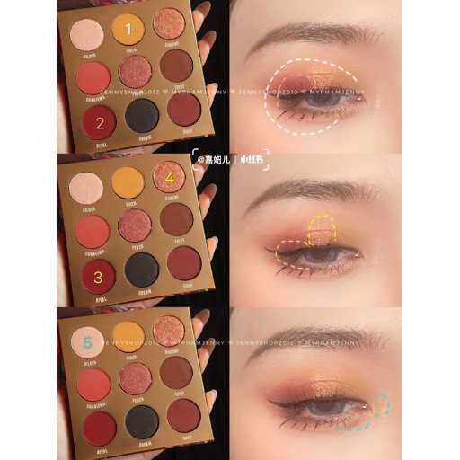 BẢNG MẮT 9 MÀU Colourpop ORNATE Pressed Eye shadow Palette