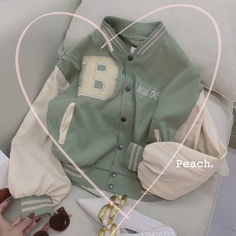 Áo Khoác Dáng Lửng Nữ Phom Rộng Unisex Kiểu Áo Bomber Chất Da Lộn Lót Dù Cao Cấp Tay Bo Len Dệt Kim Sịn Mang_AKDL02