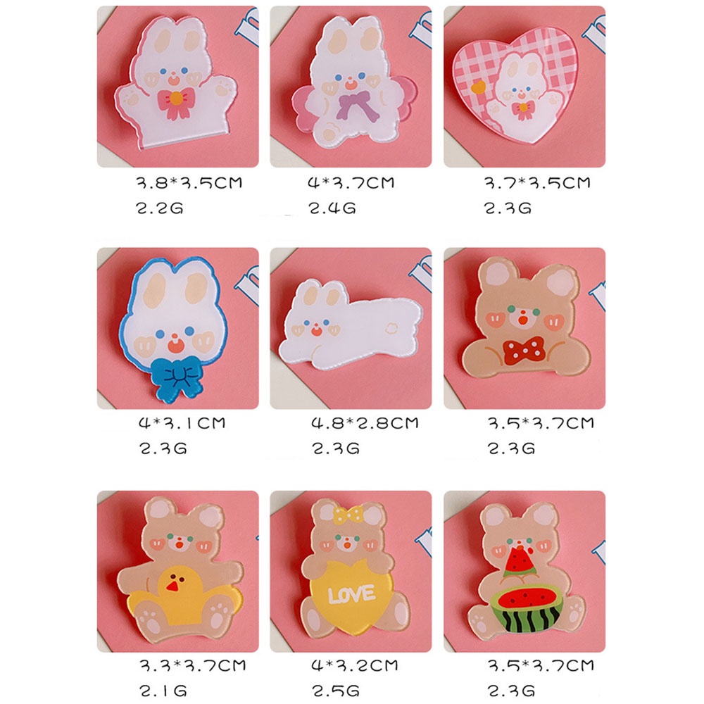 Hoạt Hình Ghim Cài Áo Hình Gấu / Thỏ Dễ Thương Cho Nữ