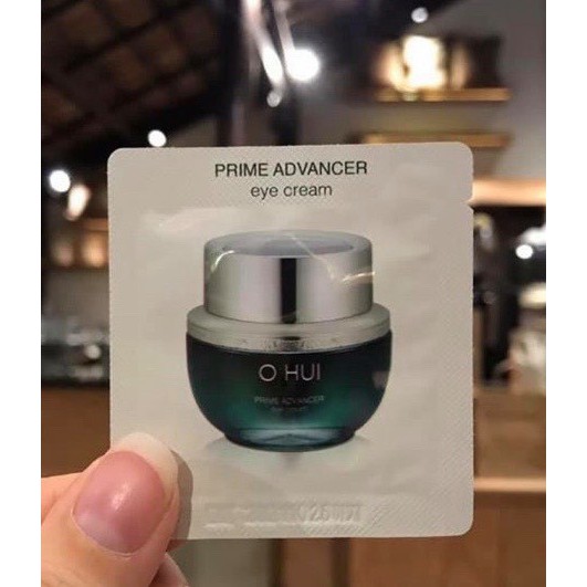 Combo 10 Gói Kem Dưỡng Mắt OHUI XANH PRIME Chống Thâm, Cải Thiện Nấp Nhăn