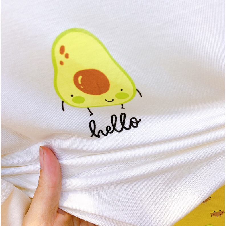 [Lullaby] Bộ dài cộc tay hè sợi tre cho bé trai bé gái