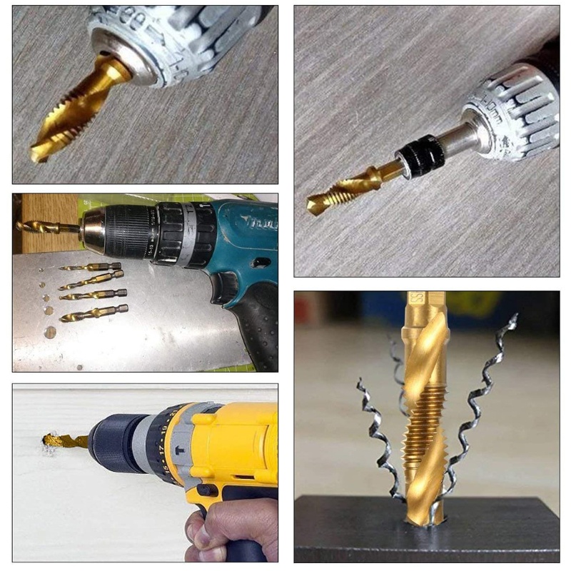Mũi Khoan Lục Giác Mạ Titan M3 M4 M5 M6 M8 M10 Chuyên Dụng