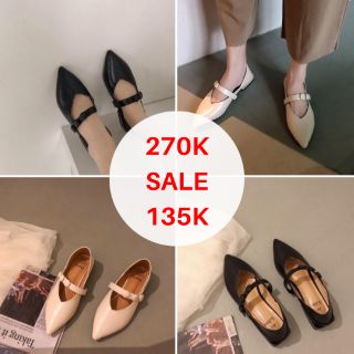 [ FLAS SALE ] GIÀY BỆT MŨI NHỌN QUAI 3 CÚC - HÀNG QUẢNG CHÂU LOẠI 1 CHUẨN FORM