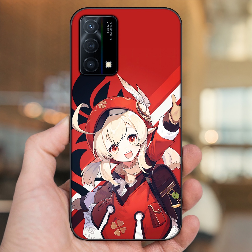 Ốp lưng Oppo K9 viền đen in hình Klee Genshin Impact