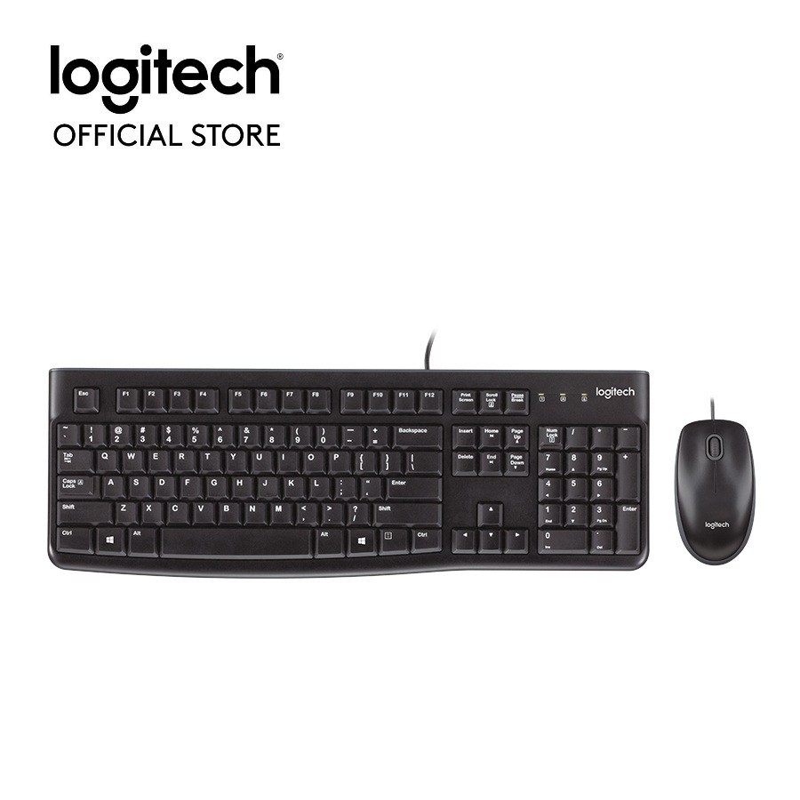 Bộ bàn phím và chuột có dây Logitech MK120