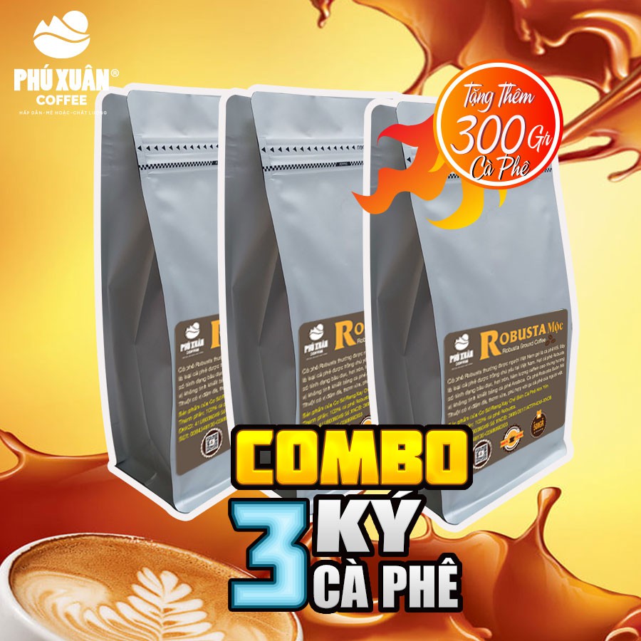 3KG ROBUSTA RANG MỘC NGUYÊN CHẤT (TẶNG KÈM 300GR) Phú Xuân Coffee - CÀ PHÊ PHA PHIN PHA MÁY | BigBuy360 - bigbuy360.vn