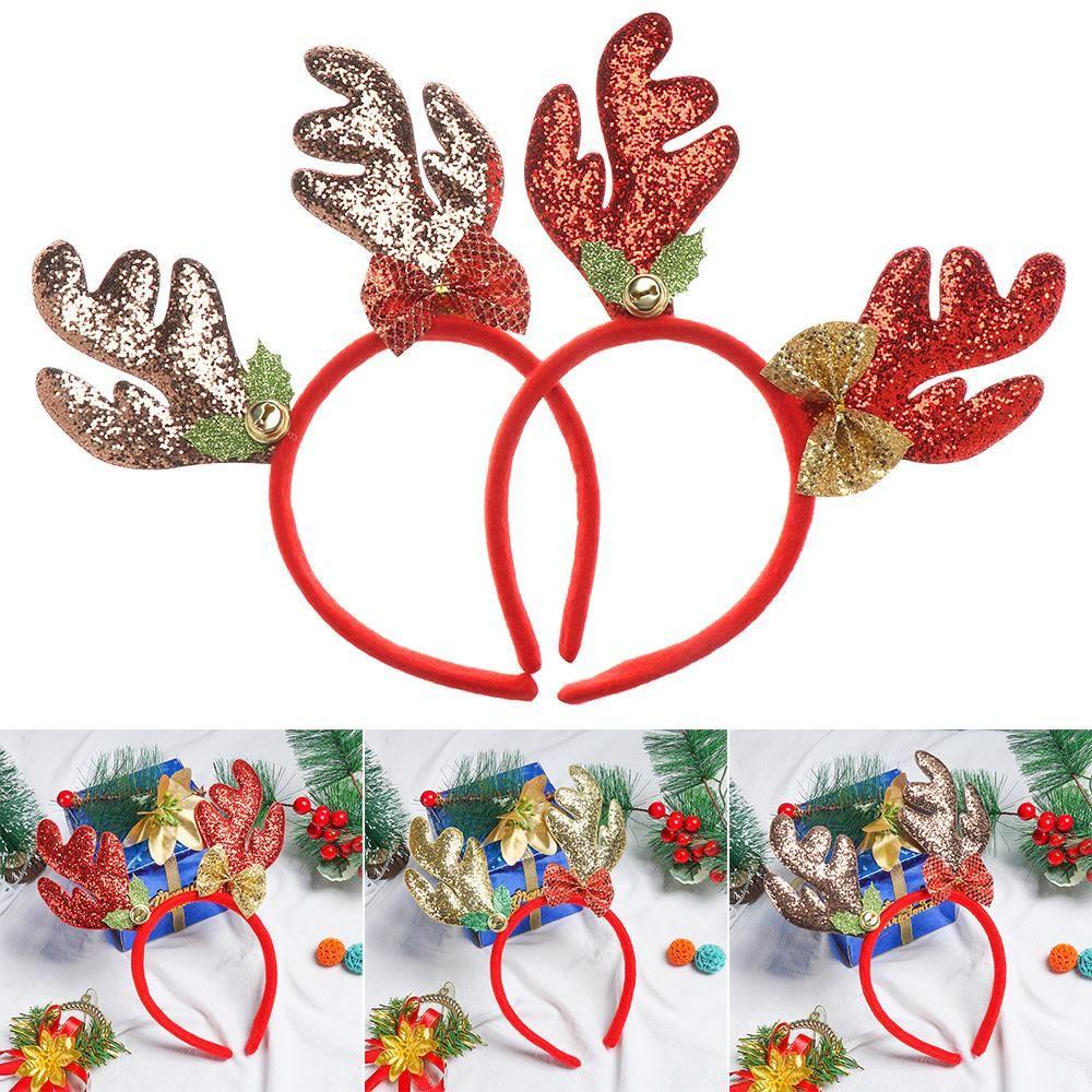 1 Băng Đô Sừng Tuần Lộc Hoạt Hình Đáng Yêu