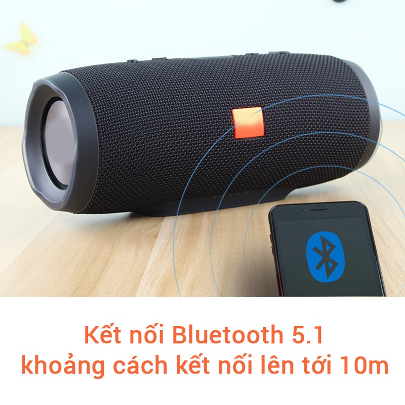 Loa bluetooth không dây C4+, Nghe nhạc hay học tiếng anh có khe cắm thẻ nhớ