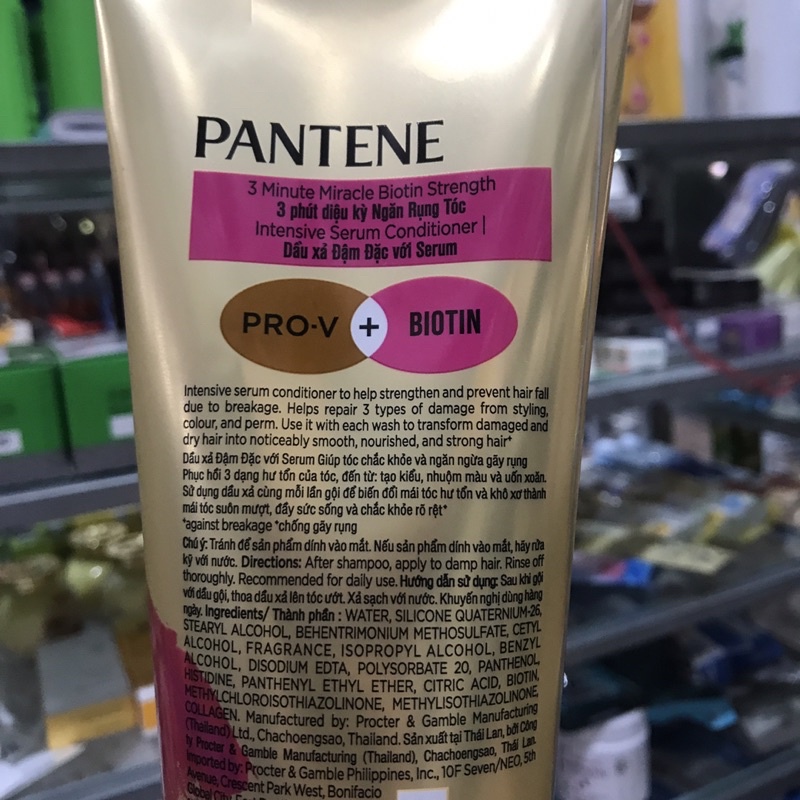 Dầu Xả Pantene Biotin Strength Ngăn Rụng Tóc 300ml